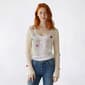 Juniors No Comment Long Sleeve Crochet Mesh Tie Front Cardigan - image 3