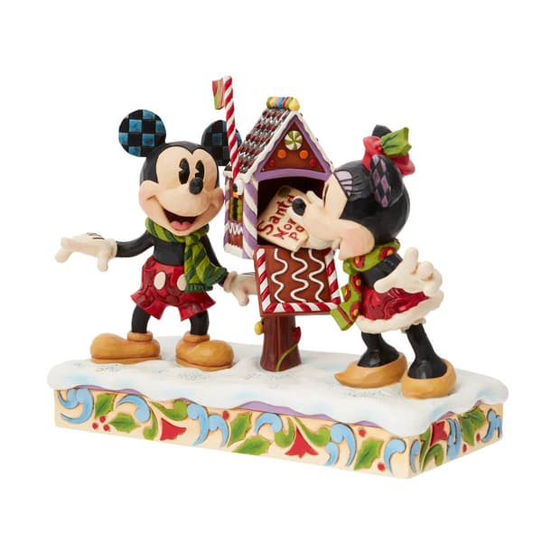 Jim Shore Disney Traditions Mickey & Minnie Christmas Figurine