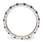 Pure Fire 14kt. White Gold Lab Created Blue Sapphire Band - image 3