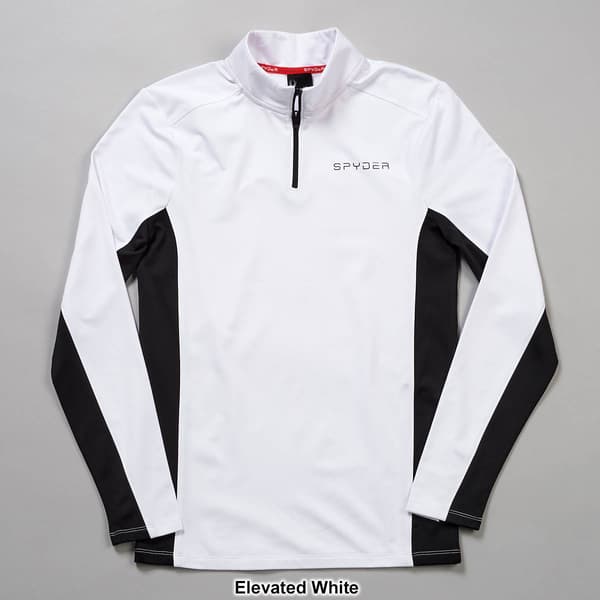 Mens Spyder Long Sleeve 1/4 Zip Color Block Jersey Tee