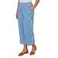 Petite Emaline Sapphire Serenade I Stripe Wide Leg Crop Pants - image 3