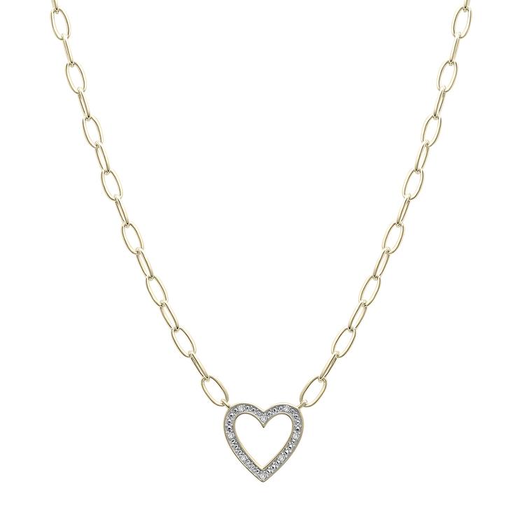 Diamond Classics(tm) 1/20ct Diamond Heart Necklace