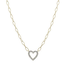 Diamond Classics&#40;tm&#41; 1/20ct Diamond Heart Necklace