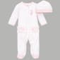 Baby Girl (NB-9M) Little Me® Ballerina Footie Sleeper with Hat - image 3