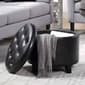 Convenience Concepts Designs4Comfort Round Storage Ottoman - image 2