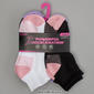 Womens Powerful Acceleration 6pk Half Cushion Quarter Socks - image 1