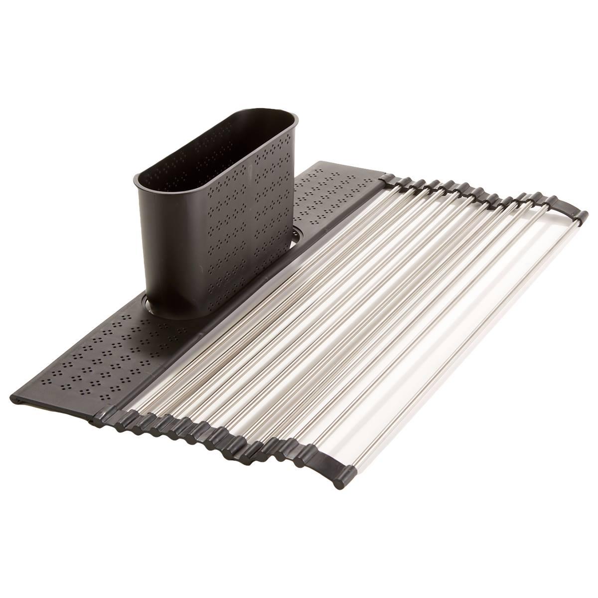 Over the Sink Roll Up Mat & Utensil Holder