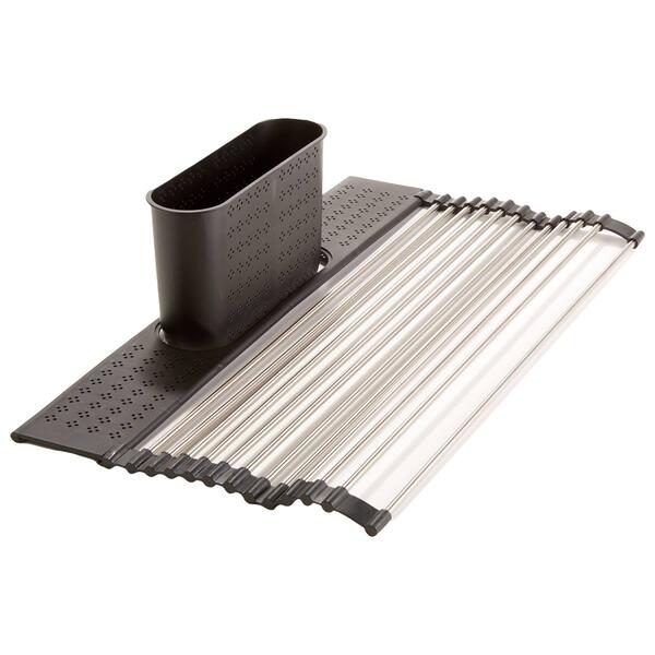 Over the Sink Roll Up Mat & Utensil Holder - image 