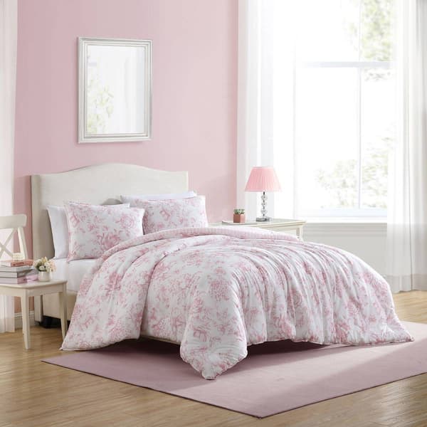 Laura Ashley Delphine Cotton Reversible Comforter Set