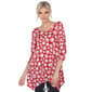Womens White Mark Geometric Circle Tunic Top - image 8