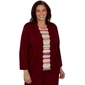 Plus Size Alfred Dunner Union Square Scallop Two in One Blouse - image 1