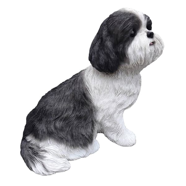 Hi-Line Gift Black and White Shizu Garden Statue