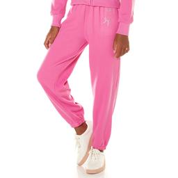 Girls (7-16) Star Ride(R) Fleece Lined Joggers w/ Rhinestone Bows
