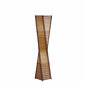 HomeRoots 50in. Black & Tan Twisted Cylinder Floor Lamp - image 2