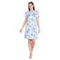 Petite R&M Richards Floral Print Linen T-Shirt Shift Dress - image 1