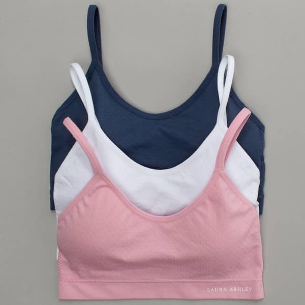 Womens Laura Ashley(R) 3pk. Seamless Bralettes LS6802-3PKP
