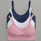 Womens Laura Ashley(R) 3pk. Seamless Bralettes LS6802-3PKP - image 1