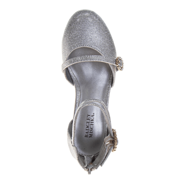 Little Girls Badgley Mischka® Rhinestore Glitter Dress Sandals