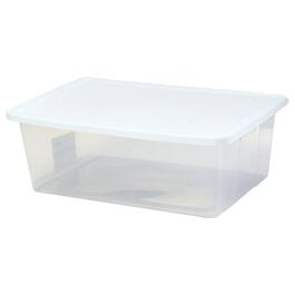 12qt. Snaplock Storage Container - Clear/White