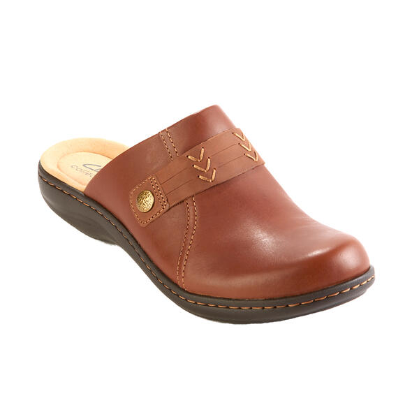 Womens Clarks(R) Laurieann Ella Mahogany Clogs - image 