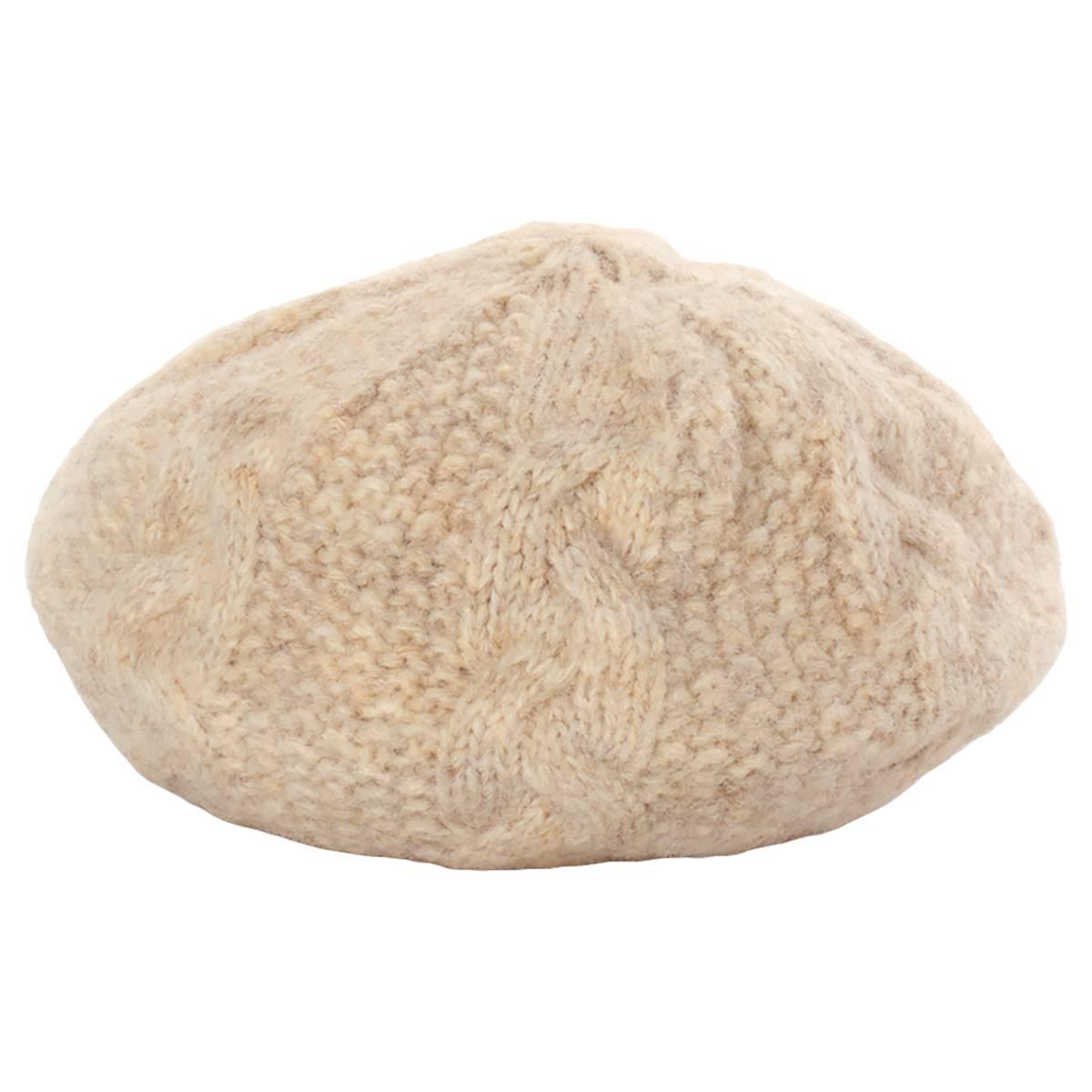 Womens Steve Madden Fuzzy Chunky Cable Beret