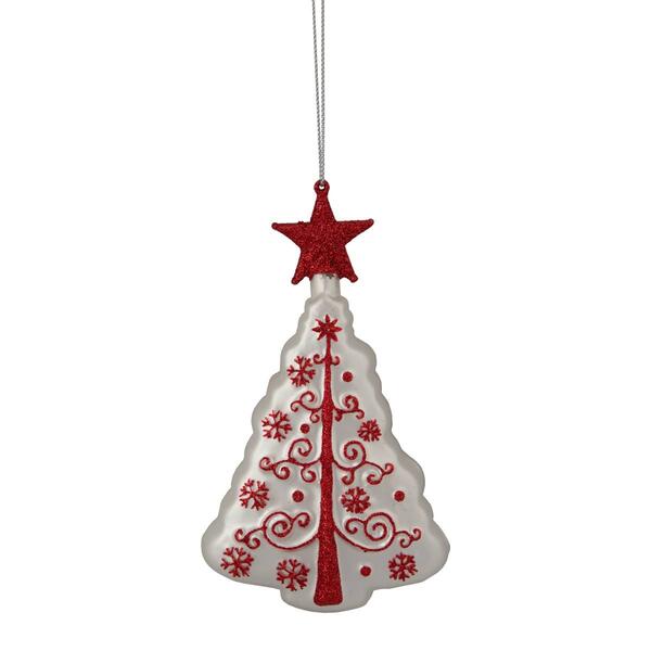Northlight Seasonal 6in. Christmas Tree Glass Ornament - image 