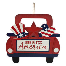 God Bless America Truck Wall Hanging