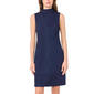 Womens MSK Sleeveless Mock Neck Faux Suede A-Line Dress - image 2