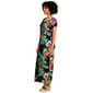 Plus Size Violet B Short Sleeve Hardware Neck Floral Maxi Dress - image 3