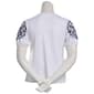 Womens French Laundry Elbow Jacquard Vine Sleeve Solid Blouse - image 2