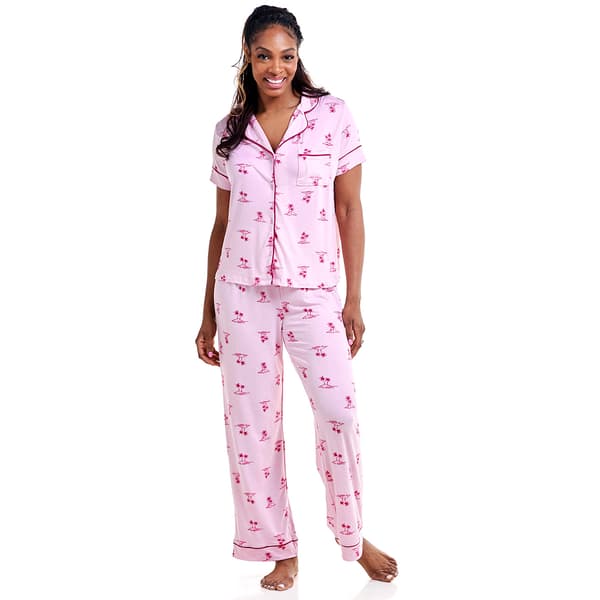 Womens Jaclyn Short Sleeve Betty Island Long Leg Pajama Set - image 
