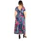 Plus Size 24/7 Comfort Apparel Floral Print A-Line Maxi Dress - image 2