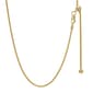14kt. over Sterling Silver 24in. Wheat Adjustable Chain Necklace - image 1
