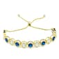 Gianni Argento Gold Plated Adjustable Honeycomb Bracelet - image 1