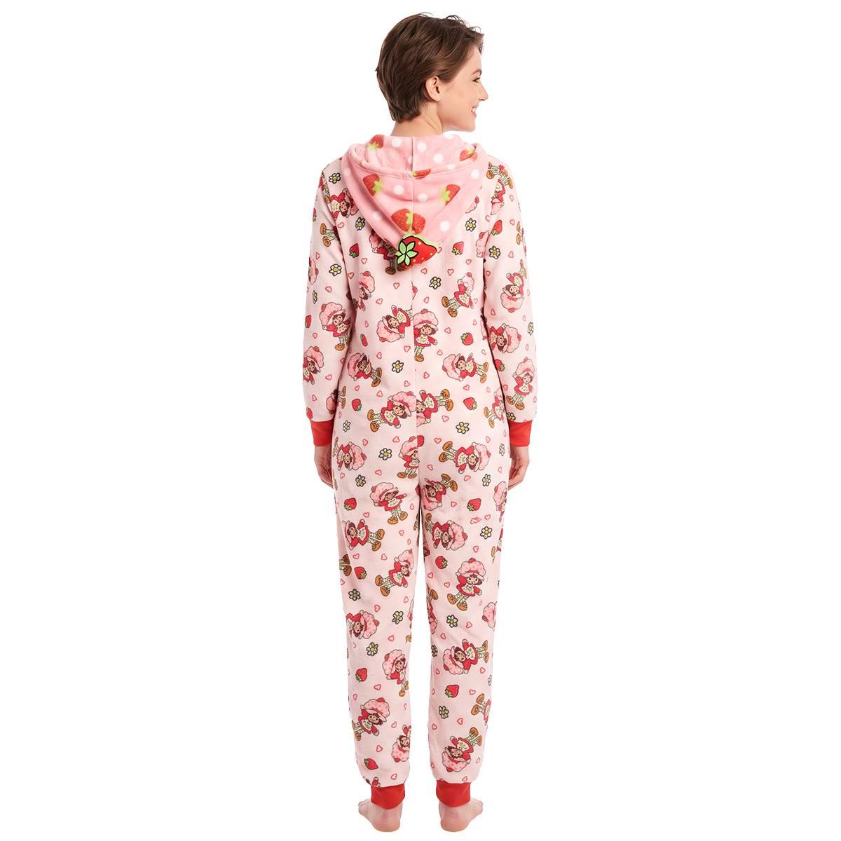 Juniors MJC Long Sleeve Strawberry Shortcake™ Hooded Onesie