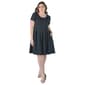 Plus Size 24/7 Comfort Apparel Fit & Flare Dress - image 3