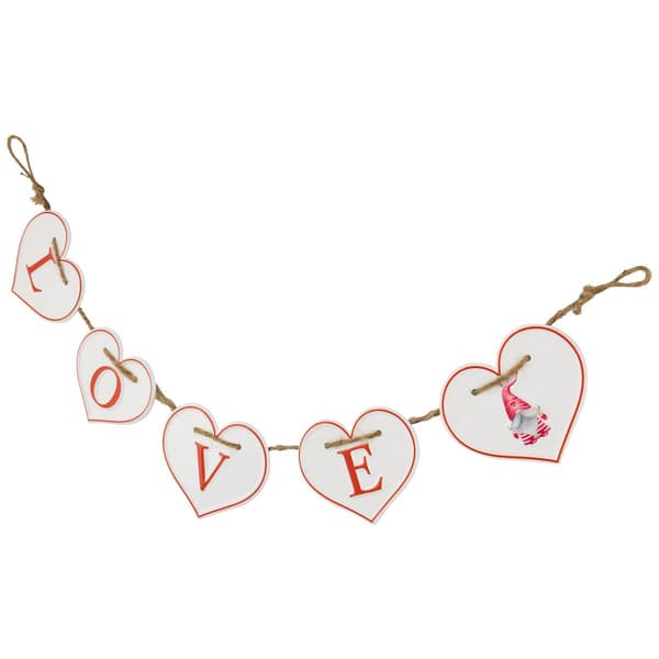 Northlight Seasonal Hearts LOVE Valentine''s Day Metal Banner