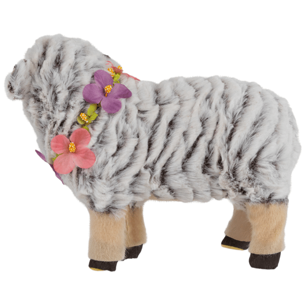 Northlight Sheep Wearing Flower Necklace Easter Decoration