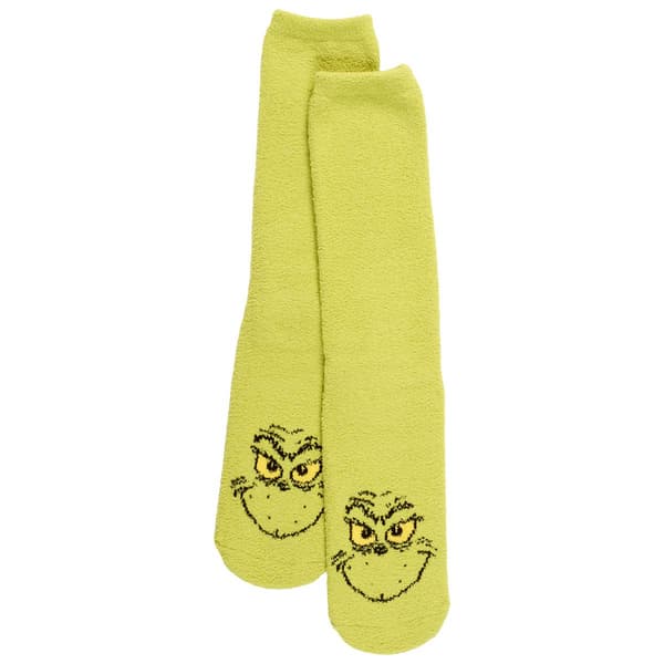 Adult Unisex Holiday Traditions Grinch Gripper Slipper Socks - image 