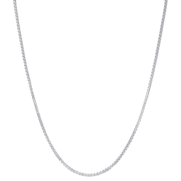 24in. Sterling Silver Box Chain Necklace - image 