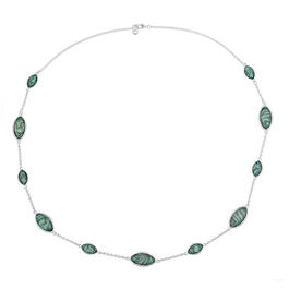 Gloria Vanderbilt Silver-Tone & Abalone Necklace