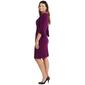 Womens Connected Apparel Bell Sleeve Side Ruched Wrap Dress - image 4