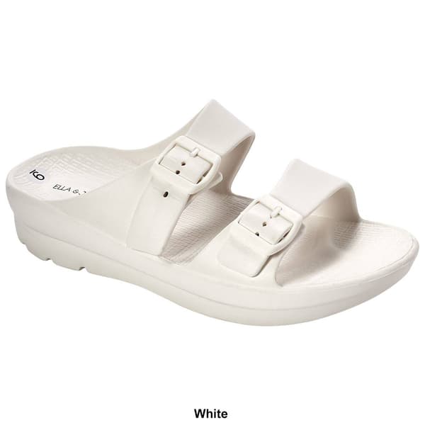 Womens Ella & Joy Wedge EVA Slide Sandals