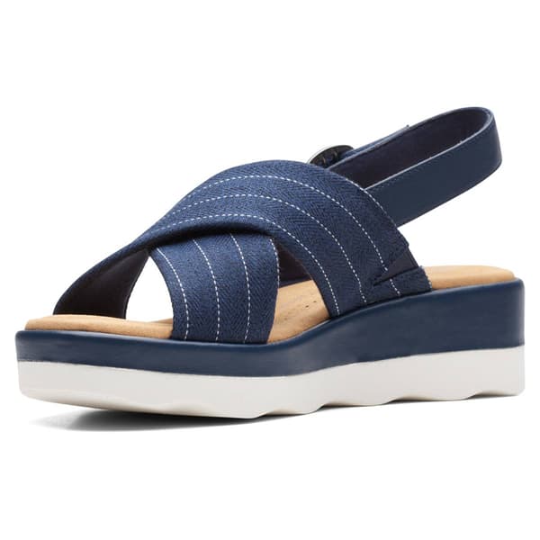 Womens Clarks® Collections Clara Cove Textile Wedge Sandals