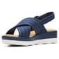 Womens Clarks® Collections Clara Cove Textile Wedge Sandals - image 5