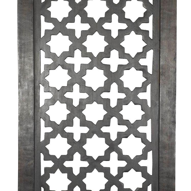 9th & Pike® Black Traditional Ornamental Wood Wall Decor