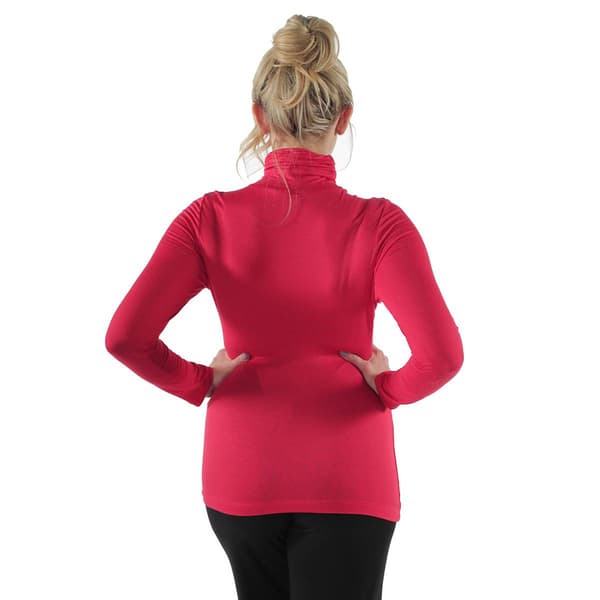 Plus Size 24/7 Comfort Apparel Classic Long Sleeve Turtleneck