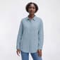 Womens Nicole Miller Long Sleeve Embroidered Floral Button Down - image 1