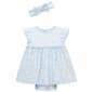 Baby Girl (3-12M) Little Me Daisy Print Dress W/ Headband - image 1