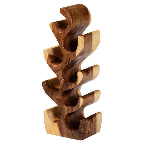 bali & pari Matana Suar Wood Wine Rack - image 